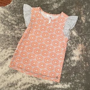 Girls Matilda Jane Ruffle Sleeve Top